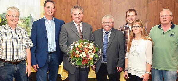 Bei der Hauptversammlung (von links): Ralf Spille, Stefan Wachholder, Herwig Wbse, Hartmut Post, Joachim Sander, Andrea Schmkel und Klaus-Dieter Westphal.